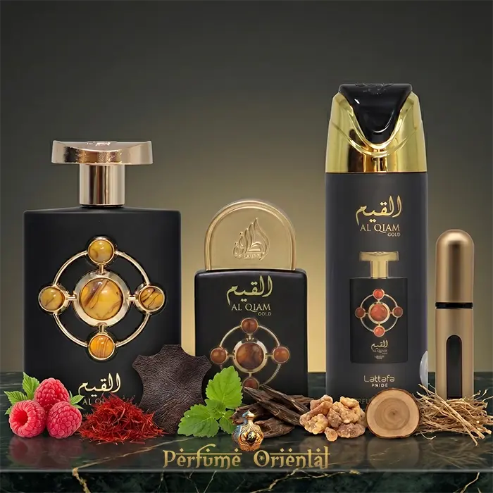 Perfume AL QIAM GOLD – LATTAFA (3PC GIFT SET)- Hombre