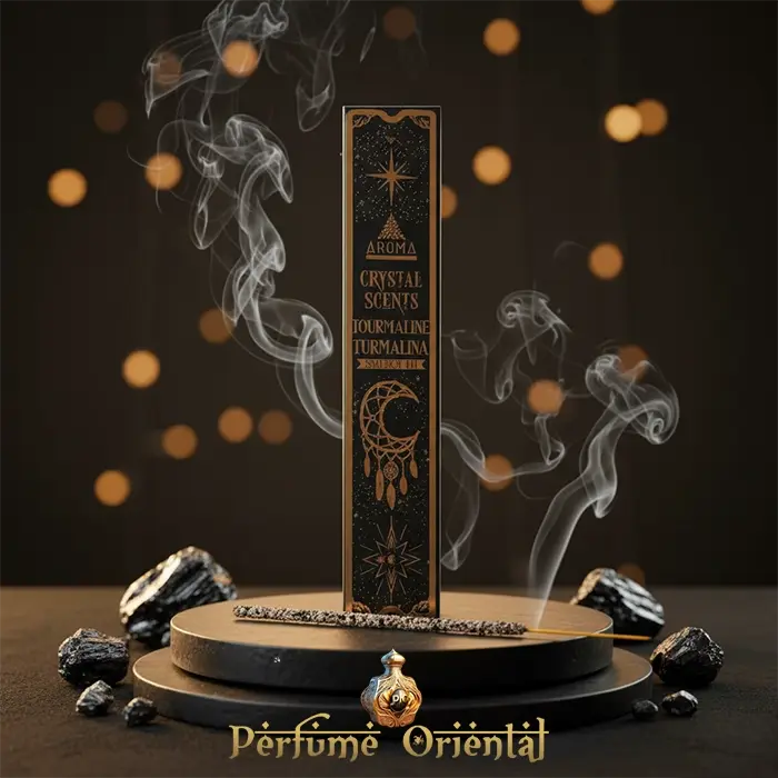 AROMA Incienso Crystal Turmalina 25g con Piedra Natural