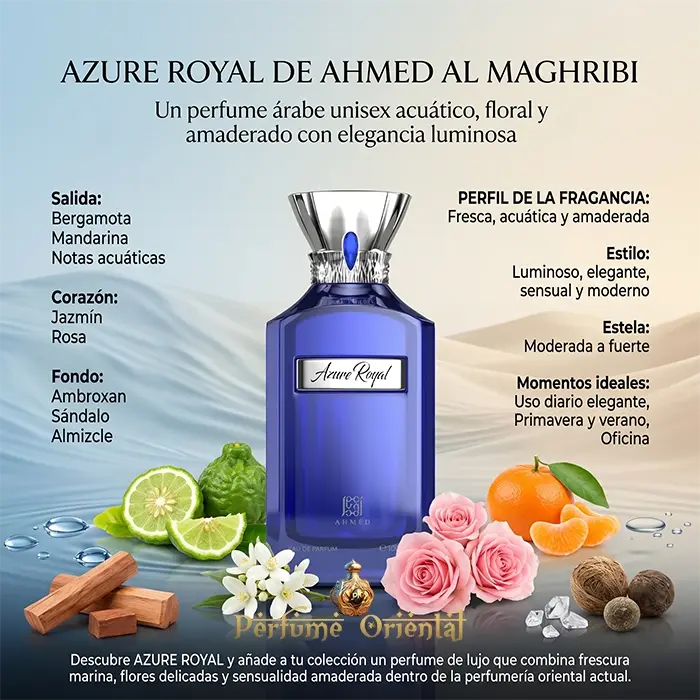 Perfume AZURE ROYAL -edp 100ml-AHMED AL MAGHRIBI Unisex - Image 3