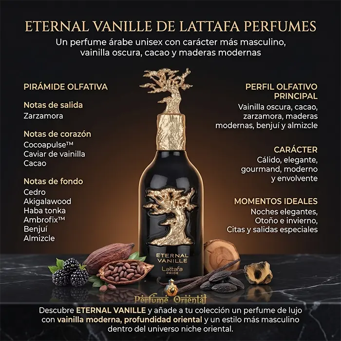 ETERNAL VANILLE edp 100ml LATTAFA Pride PERFUME para Hombre - Image 3