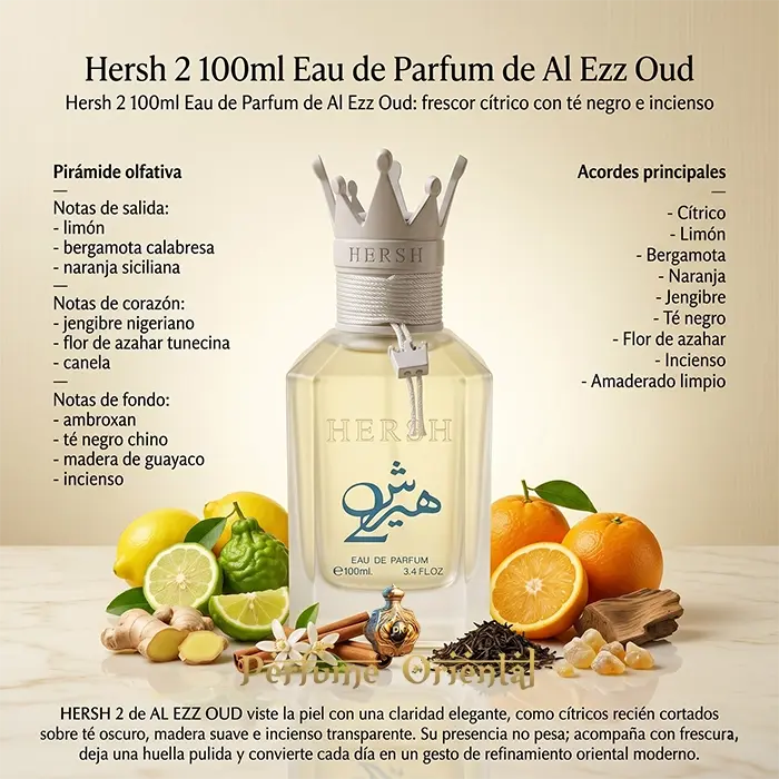 Hersh 2 100ml Eau de Parfum Al Ezz Oud -Unisex - Image 3