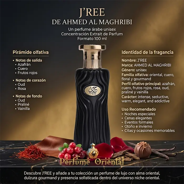 Perfume J´REE - AHMED AL MAGHRIBI-100ml Extrait de Parfum Unisex - Image 3
