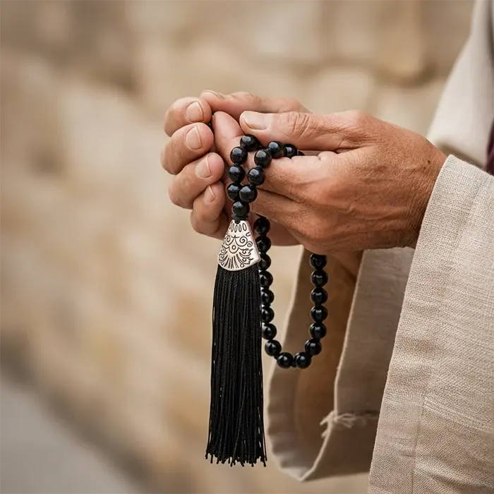 Japa Mala 108 Cuentas Ónix 6 mm – Enraizamiento - Image 2