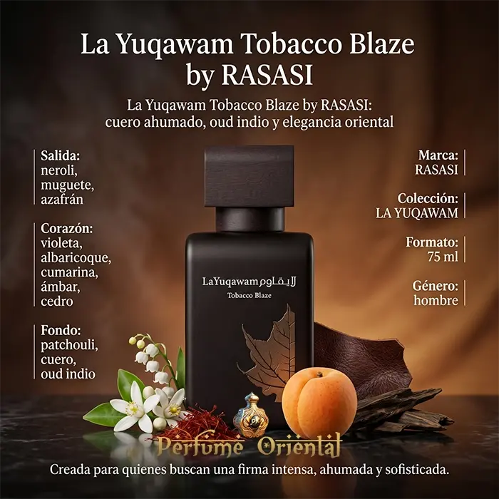 La Yuqawam Tobacco Blaze by RASASI EDP 75ml para Hombre - Image 3