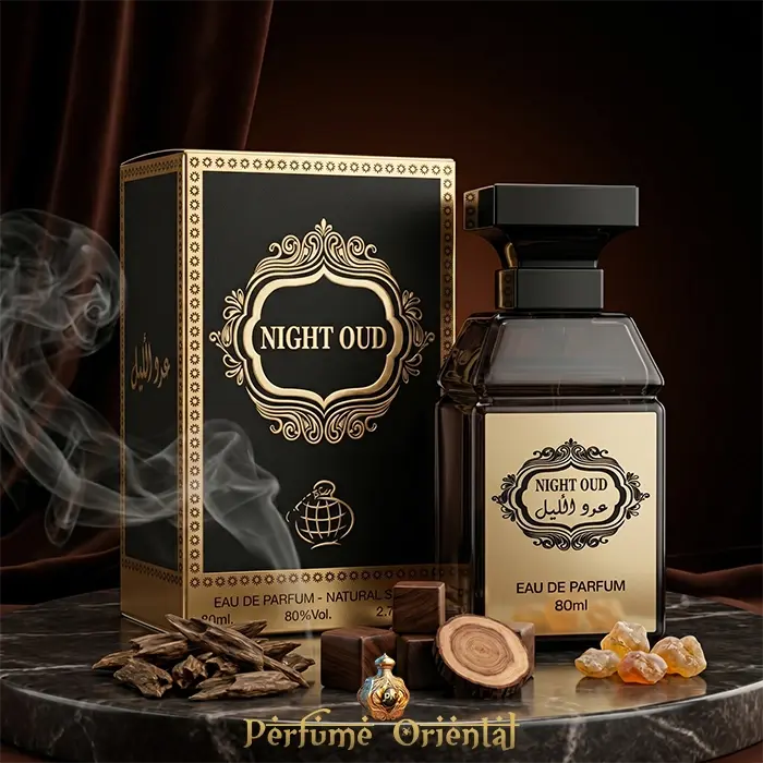 Perfume NIGHT OUD DE FRAGRANCE WORLD EDP 80ML-Unisex - Image 2