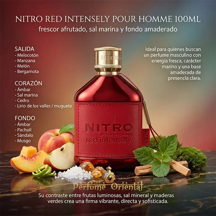 Nitro Red Intensely Pour Homme 100ml Extrait Parfum - Image 3
