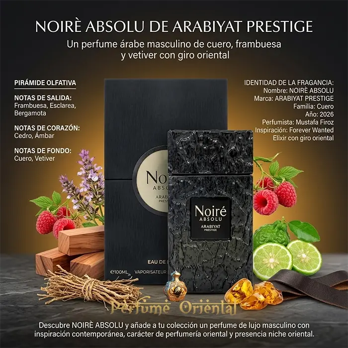 Perfume NOIRÈ ABSOLU - edp 100ml -ARABIYAT PRESTIGE para Hombre - Image 3