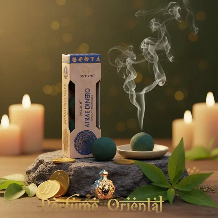 OMTIRTH Esferas Mágicas Atrae Dinero x4 Resinas Naturales