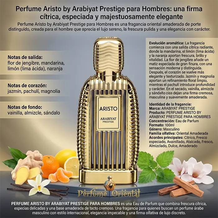 Perfume ARISTO by Arabiyat Prestige para Hombres - Image 3