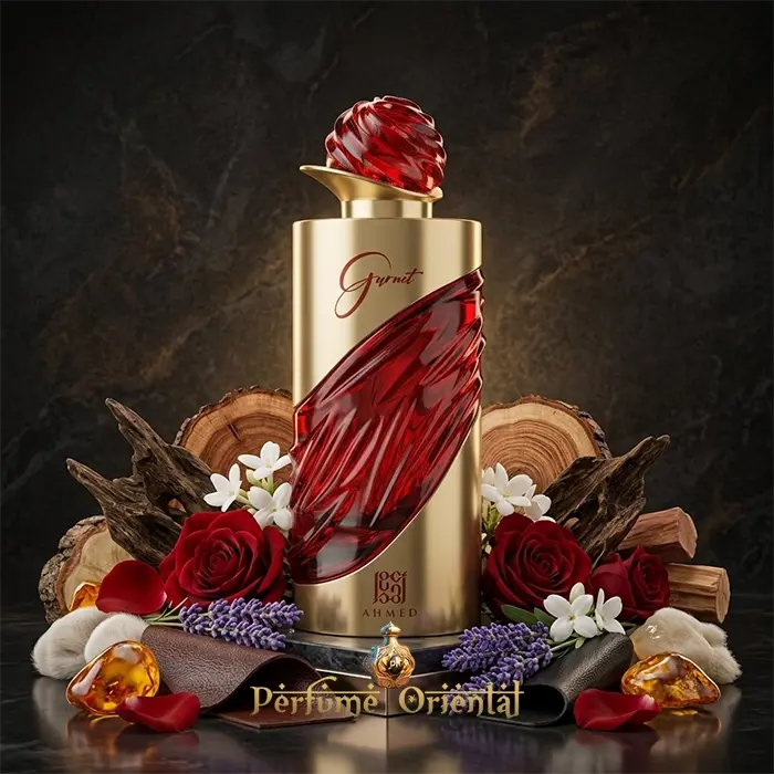 Perfume GARNET- AHMED AL MAGHRIBI EXTRAIT DE PARFUM 100ML-Unisex