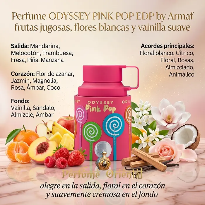 Perfume ODYSSEY PINK POP EDP by Armaf para Mujer - Image 3