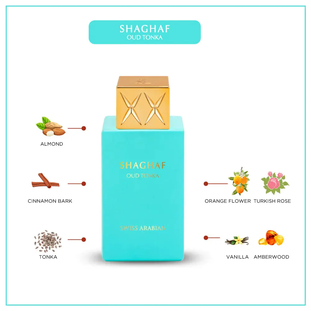 Perfume SHAGHAF OUD TONKA 75ml -SWISS ARABIAN - Image 3