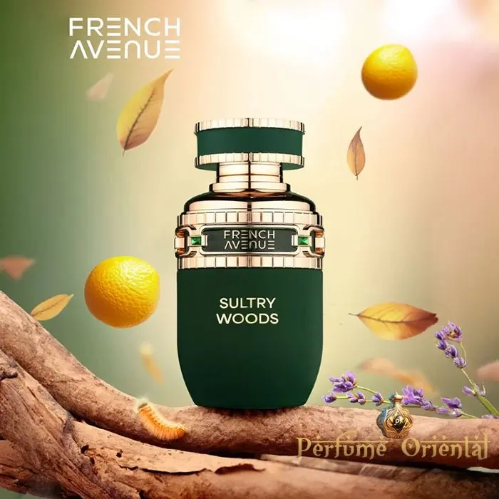 Perfume SULTRY WOODS-French Avenue-Fragrance World para Hombre