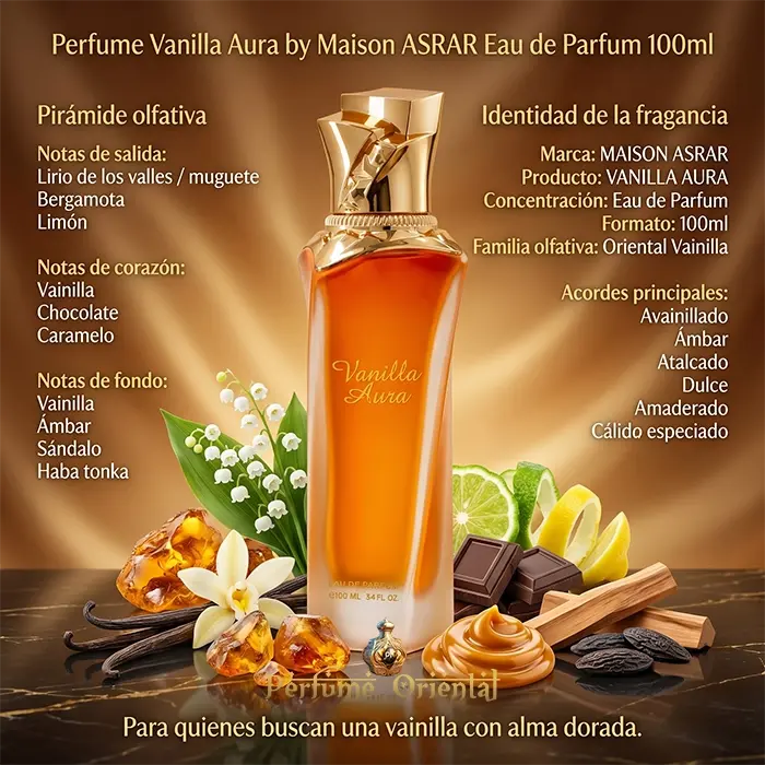 Perfume Vanilla Aura by Maison ASRAR Eau de Parfum 100ml - Image 3