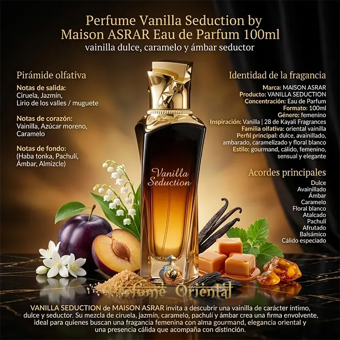 Perfume Vanilla Seduction by Maison ASRAR Eau de Parfum 100ml - Image 3