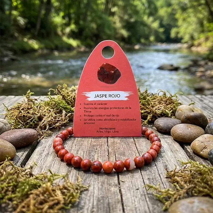 Pulsera de Jaspe Rojo – Protección y Estabilidad Emocional