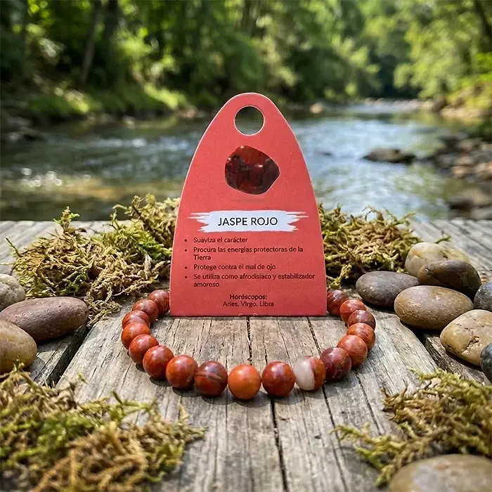 Pulsera de Jaspe Rojo – Protección y Estabilidad Emocional - Image 2