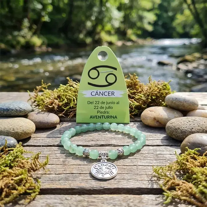 Pulsera Horóscopo Cáncer de Aventurina – Calma y Equilibrio Emocional
