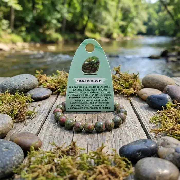 Pulsera Sangre de Dragón Energética – Fuerza y Protección - Image 2