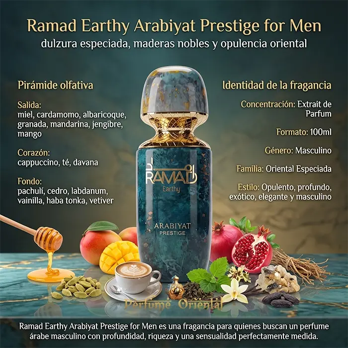 Ramad EARTHY Arabiyat Prestige for Men 100ml Extrait - Image 3