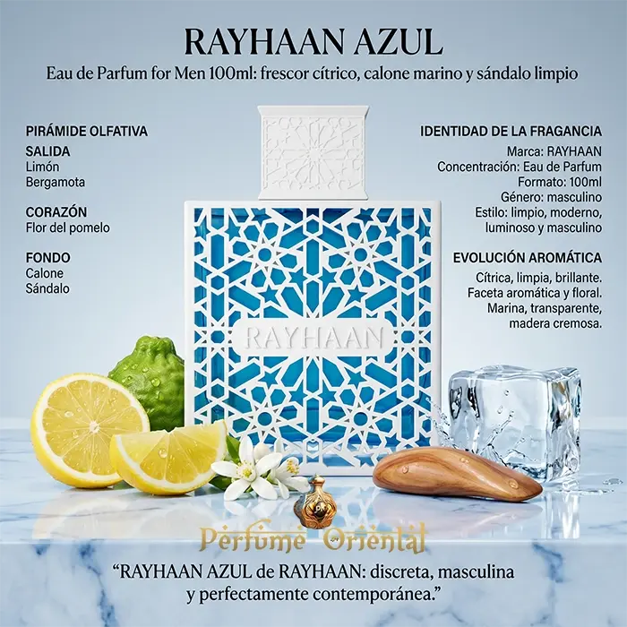 Rayhaan Azul Eau de Parfum for Men 100ml - Image 3