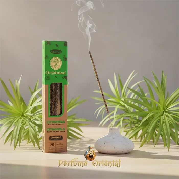 ULLAS Incienso Orgánico Citronella 25g Varillas Naturales